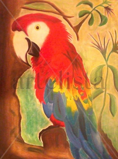 Cría de guacamaya