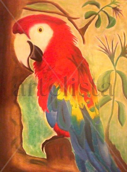 Cría de guacamaya Pastel Paper Animals