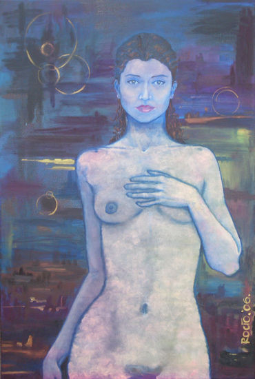 Así celeste Oil Canvas Nude Paintings