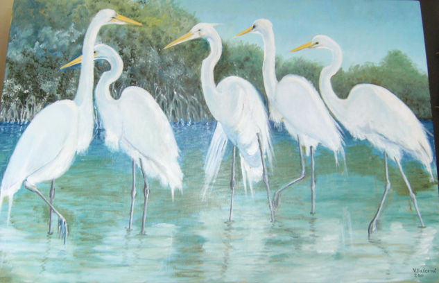 Garzas Oil Canvas Landscaping