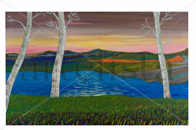 PAISAJE CON TRES ARBOLES