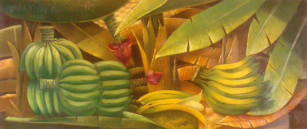 ...platanos... Oil Canvas Still Life Paintings