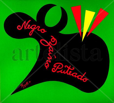 Negro zaíno puteado