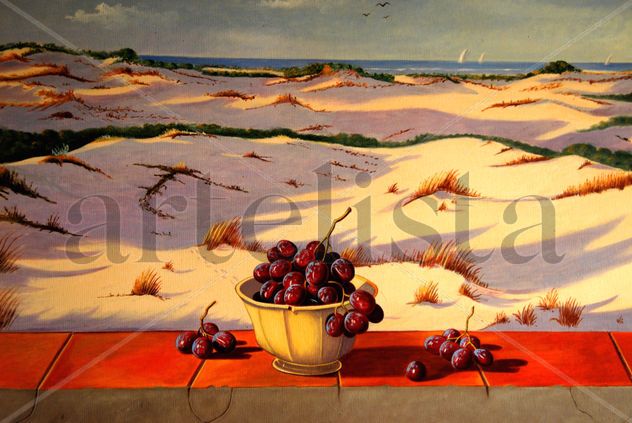 Dunas de Doñana con uvas.