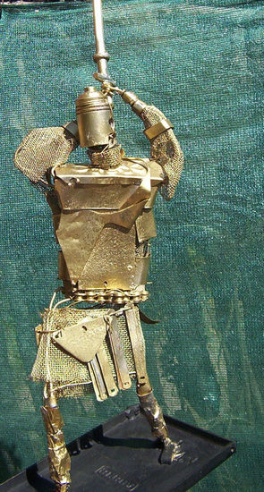 Cabeza de Pistón 2, Templario guerrero Metal Figurativa