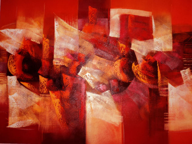 ...abstracto rojo... Oil Canvas Others