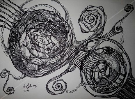 Dibujo Zentangle...