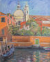Rio di san Trovaso e cupola de los Gesuati
