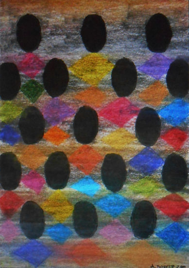 Rostros sin voz Pastel Papel Figura
