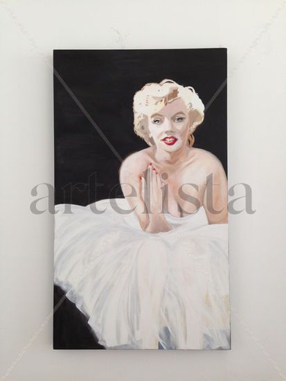 MARILYN MONROE Óleo Lienzo Retrato