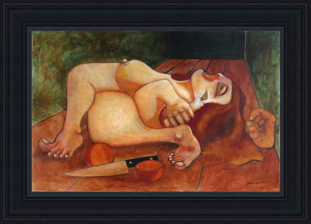 TR-FS031- Europa Siglo XX Oil Canvas Figure Painting