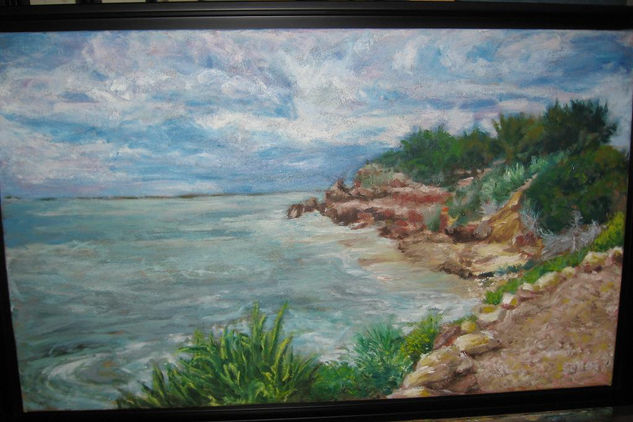 platja dels capellans Oil Canvas Marine Painting