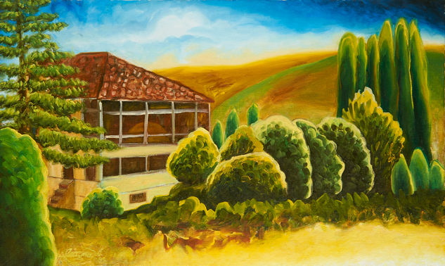 paisaje zen 4 Oil Canvas Landscaping