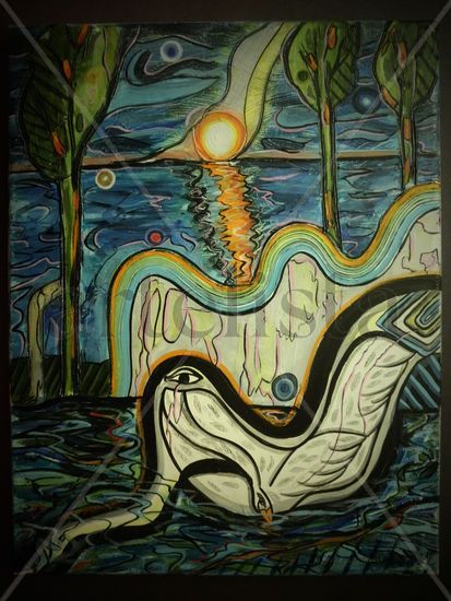 The Swan (2013) Acrylic Canvas Landscaping