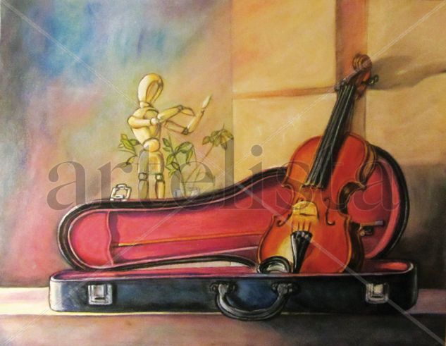 musica ambiental Pastel Paper Still Life Paintings