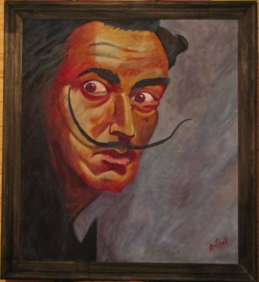 salvador dali Oil Canvas Portrait