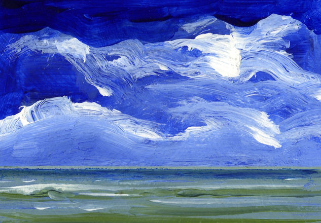 TORMENTA EN EL MAR (Serie) Acrylic Panel Landscaping