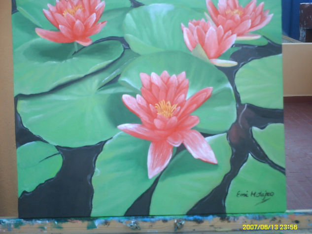 nenufares Oil Canvas Floral Painting