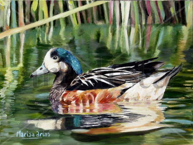 Pato Overo Oil Canvas Animals