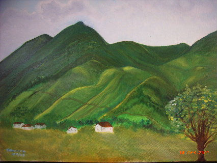 Avila desde La Urbina Oil Canvas Landscaping