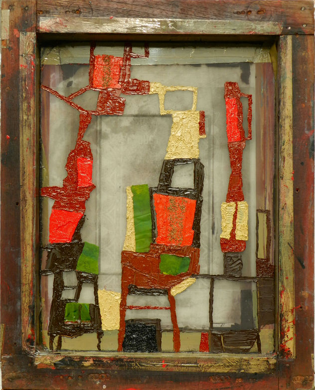 Sin título (composición en rojo)