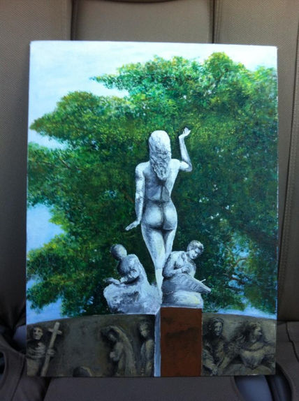 La musa del parque...