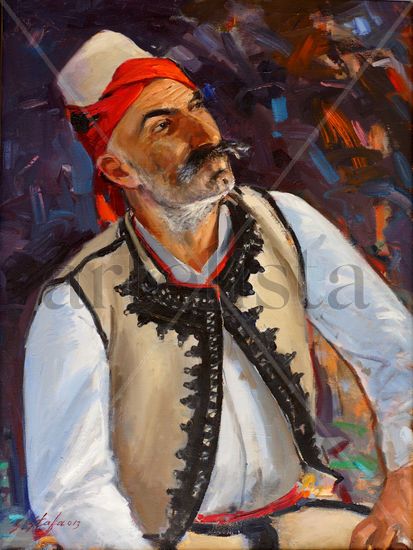 Mirditori Oil Canvas Portrait