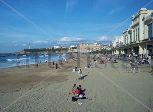 La Playa Grande de Biarritz Travel Color (Digital)