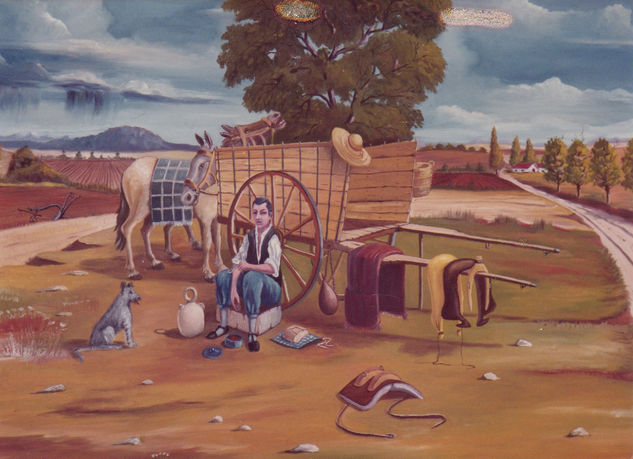 EL ALMUERZO Óleo Lienzo Paisaje