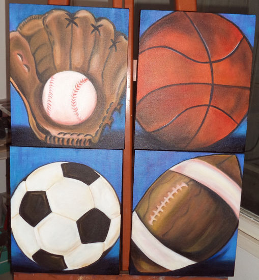 juegos de pelota Acrylic Canvas Sports