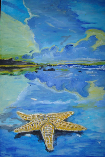 estrella de mar Oil Paper Landscaping