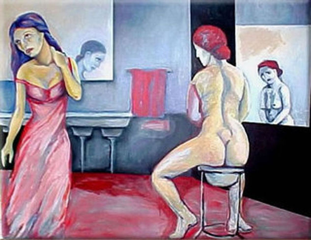 INTIMIDADES Óleo Lienzo Desnudos