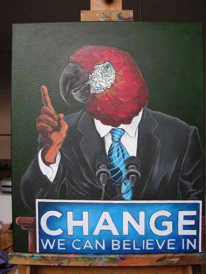 The Political Acrylic Canvas Portrait