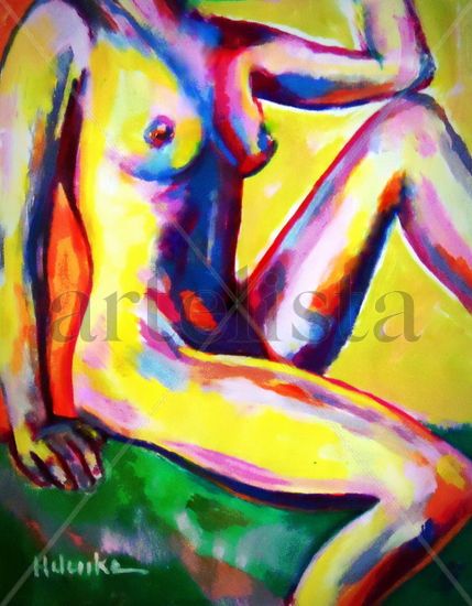 Aspiration Acrylic Canvas Nude Paintings