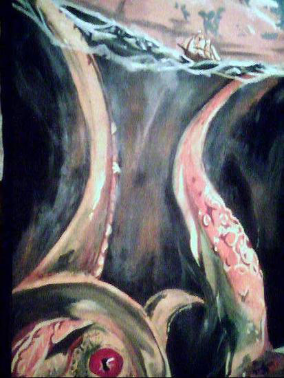 kraken Oil Canvas Animals