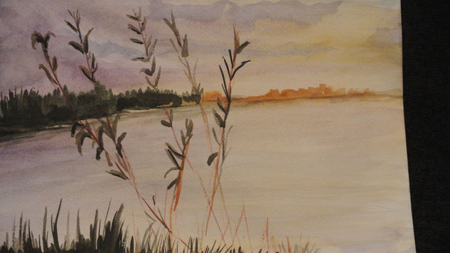 Tarde de otoño Watercolour Paper Landscaping