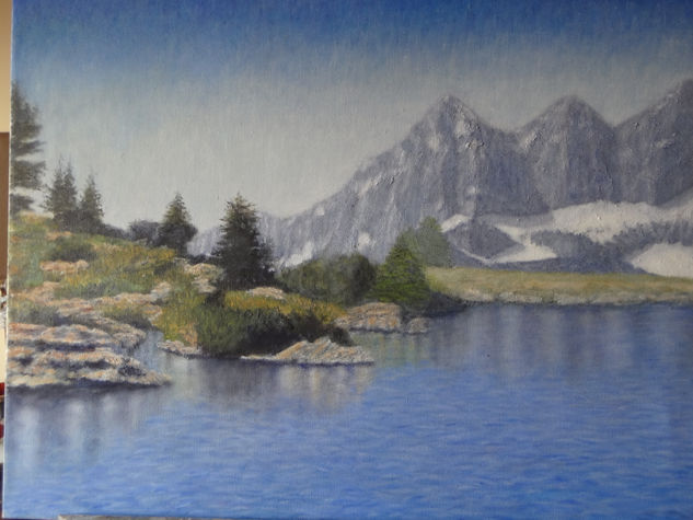 Austria, lago Spiegelsee Oil Canvas Landscaping