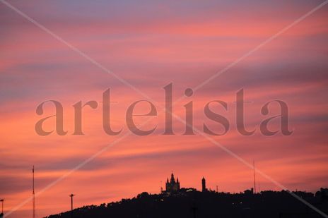 Tibidabo ocaso celeste