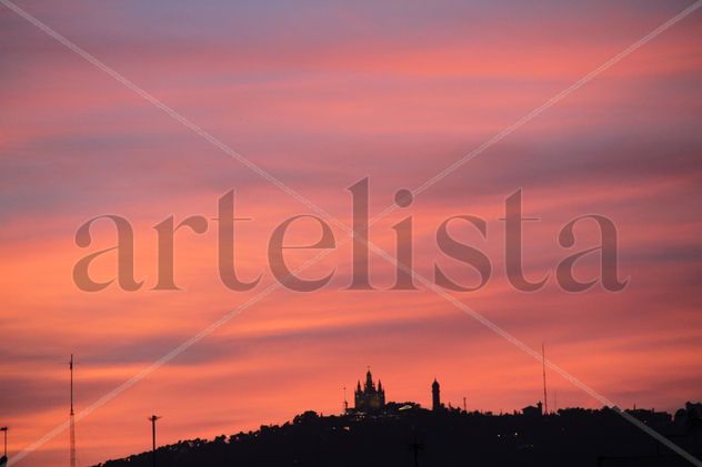 Tibidabo ocaso celeste