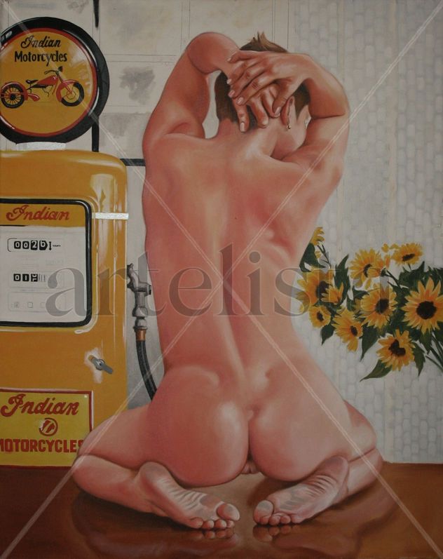DESNUDO FEMENINO DE ESPALDAS