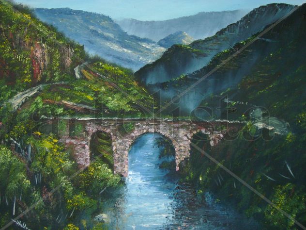 Puente sobre el río Bibei