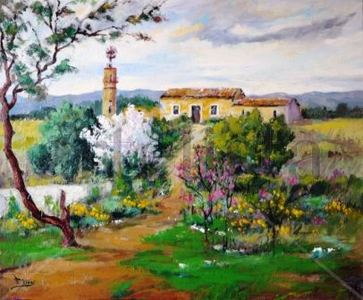 El Molino Oil Canvas Landscaping