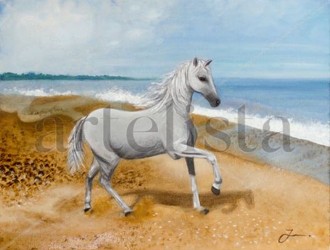 Caballo blanco en...