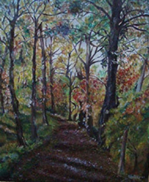 Camino entre los árboles