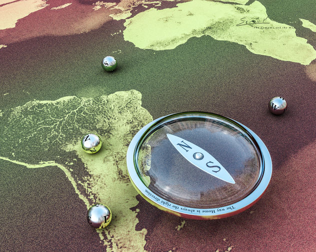 The Compass and the Map (color)