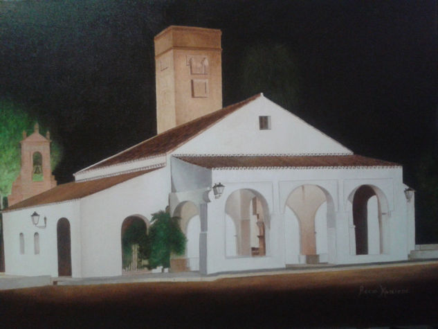 ermita de cuatrovitas Óleo Lienzo Paisaje