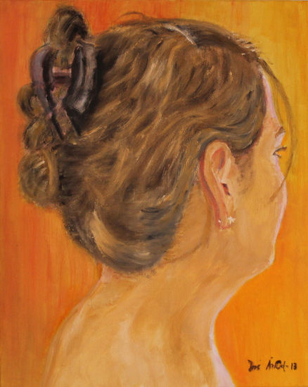 MELANCOLÍA Oil Canvas Portrait