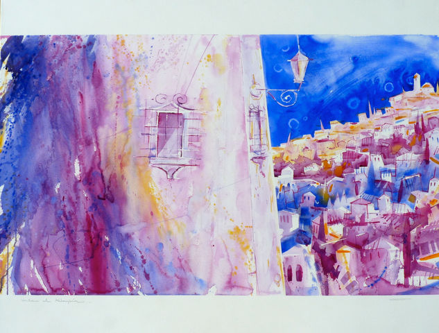 ventanas al Albayzin Watercolour Paper Landscaping