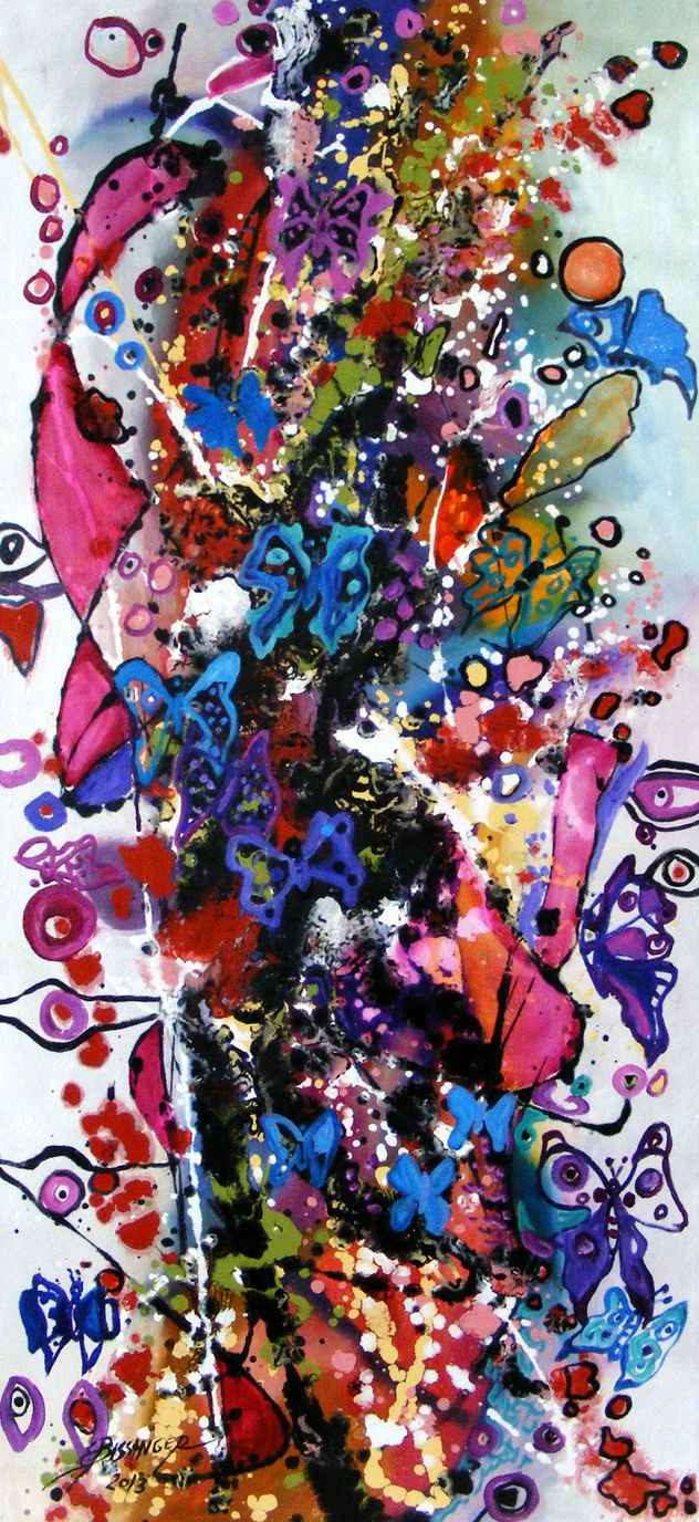 Visul unui fluture original art by Bissinger