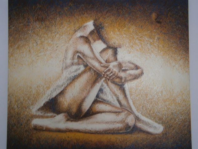 Serie "Homenaje a Degas" Óleo Lienzo Figura